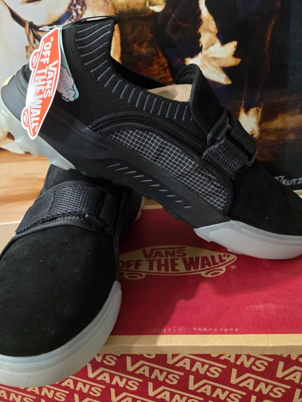 VANS Coast CC Shoes Suede Covert Black/Black VN0A5JMCBKA Slip-On RARE 10.5 NEW